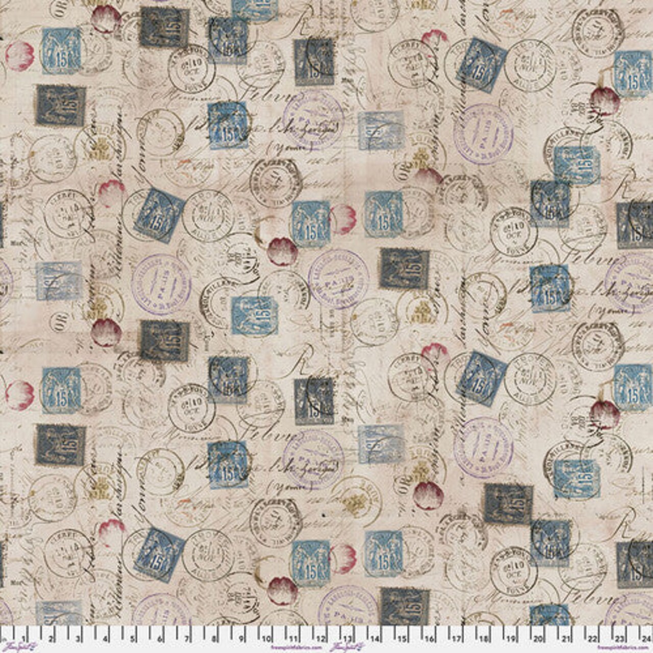 Fabric FreeSpirit Correspondence Eclectic Elements by the Quarter Yard PWTH021.TAUPE